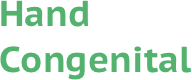 Hand Congenital